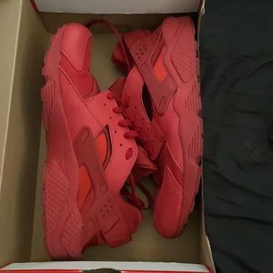 Red Nike huarache size 12